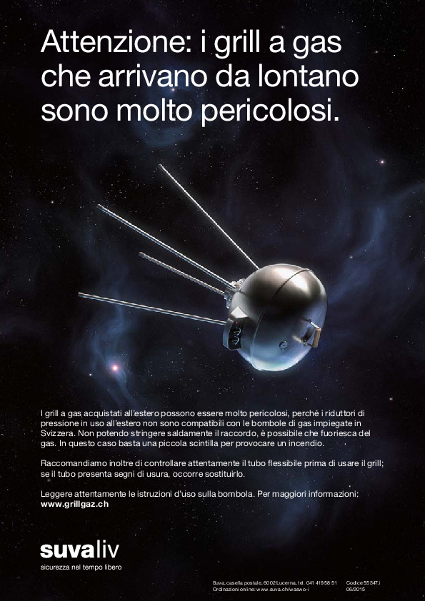 Attenzione ai grill a gas provenienti dall’estero (manifesto)