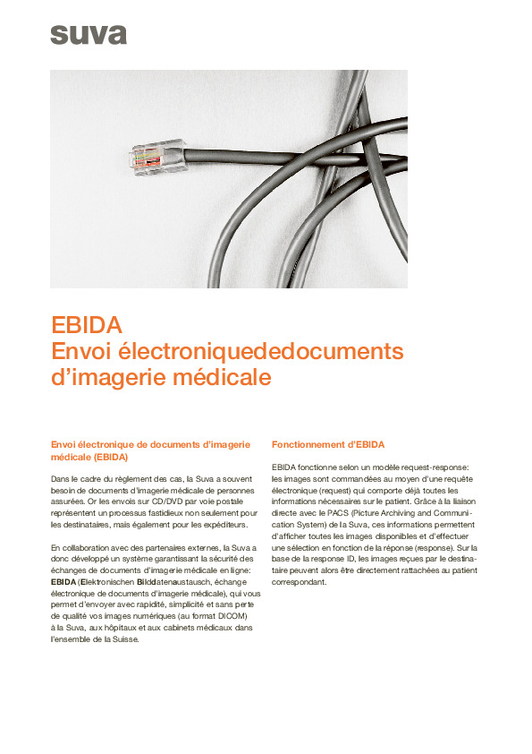 EBIDA: envoi électronique de radiographies