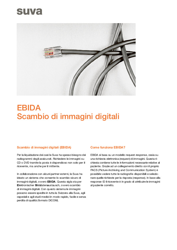 EBIDA: scambio di radiogrammi digitali