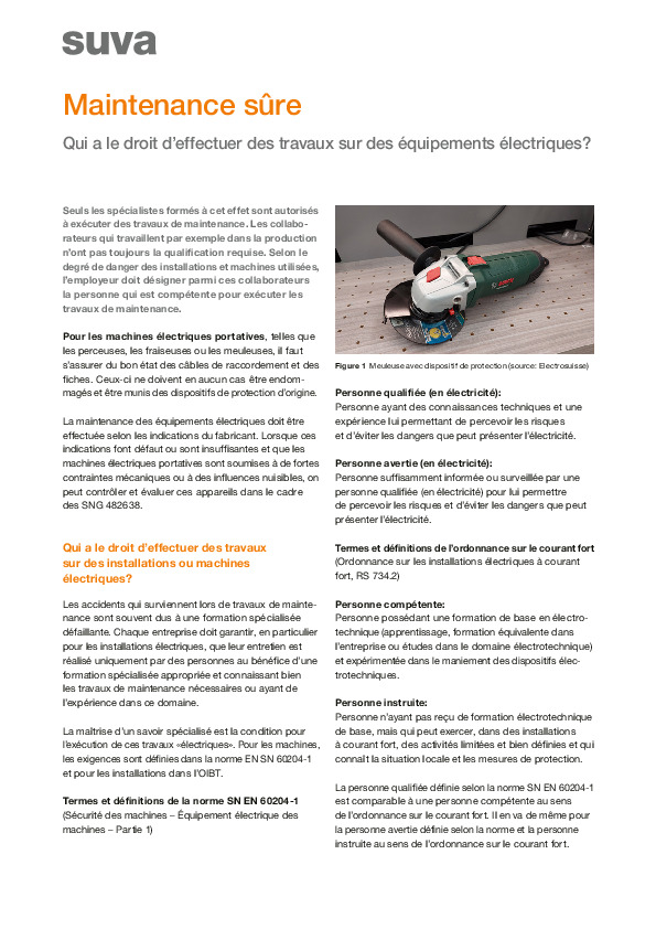 Qui peut travailler sur des installations électriques?