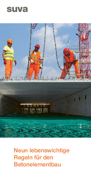 Prospekt: Lebenswichtige Regeln für den Betonelementbau