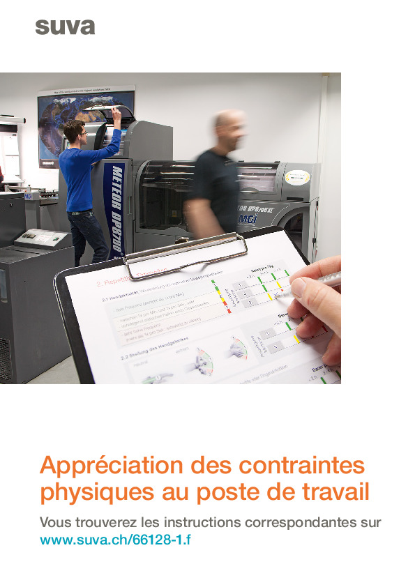 Appréciation des contraintes physiques au poste de travail