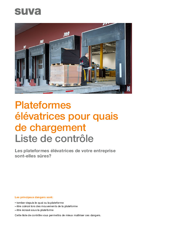 Sécurité des quais avec des plateformes élévatrices