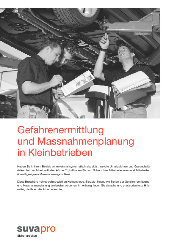Gefahrenermittlung für KMU: Anleitung wie