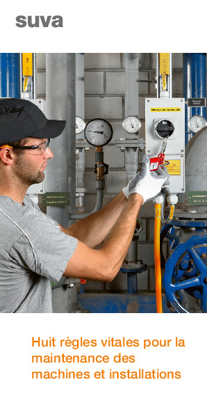 Dépliant «Huit règles pour la maintenance des machines»