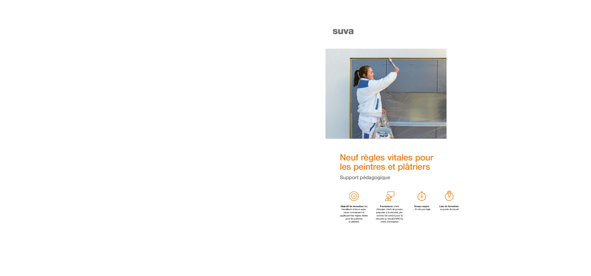 Support pédagogique Règles vitales: Travaux de peinture