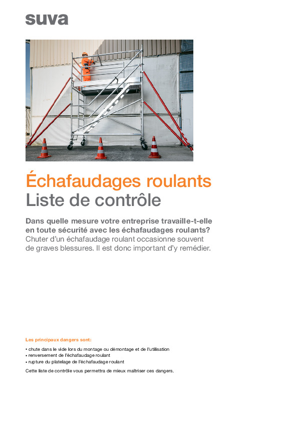 Travailler en toute sécurité avec un échafaudage roulant