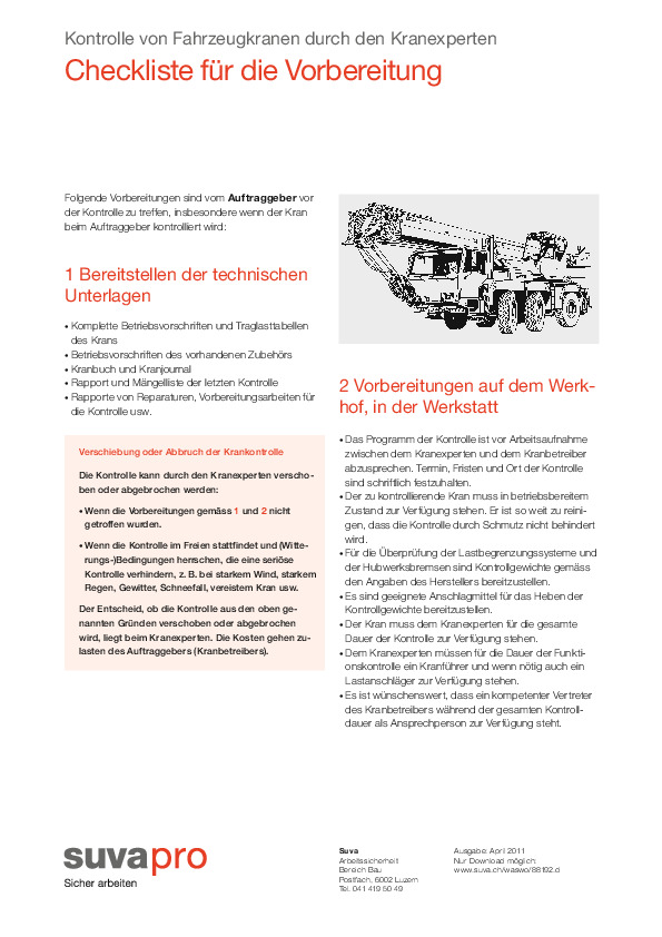 Checkliste Krankontrolle: Richtig vorbereiten