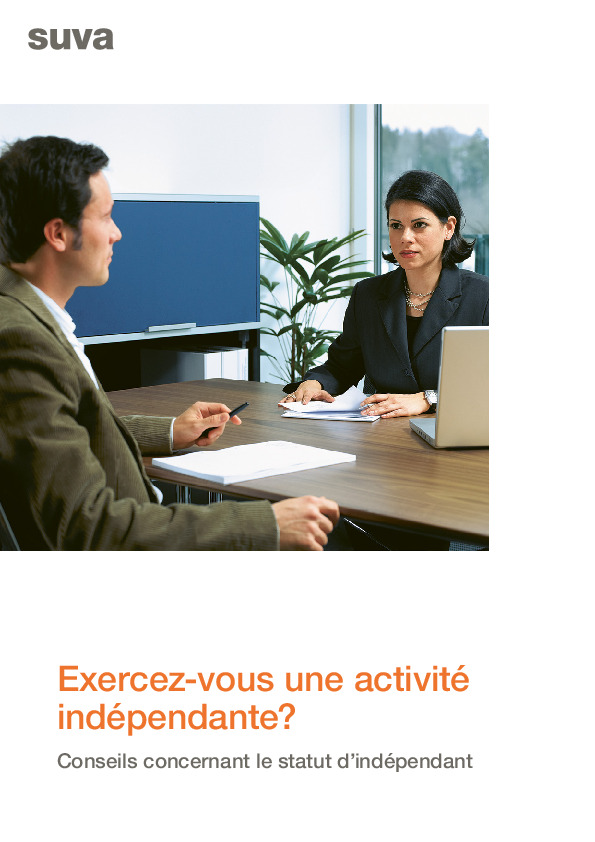Fiche thémat. «Exercez-vous une activité indépendante?»