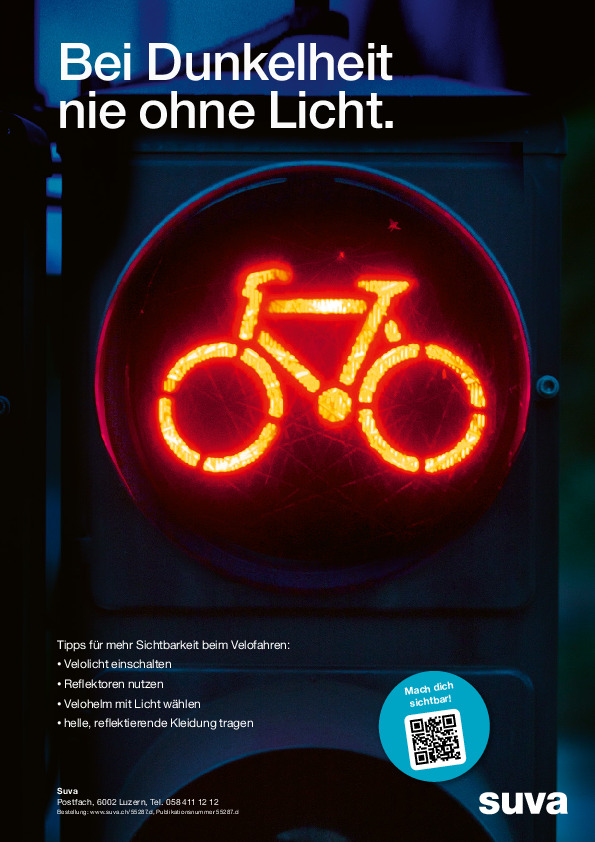 Bei Dunkelheit nie ohne Licht (Plakat)