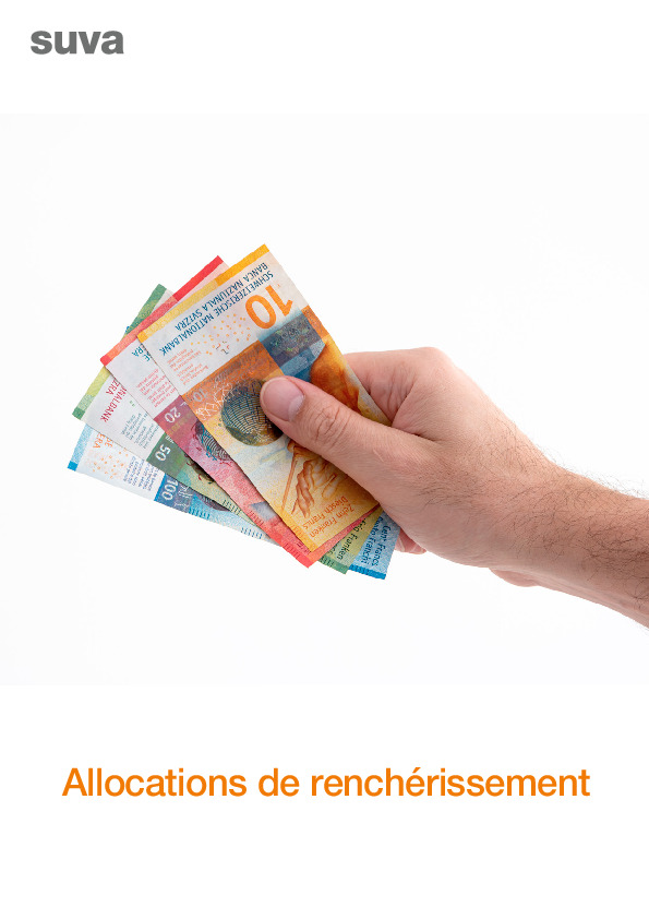 Allocations de renchérissement pour rentes de la Suva