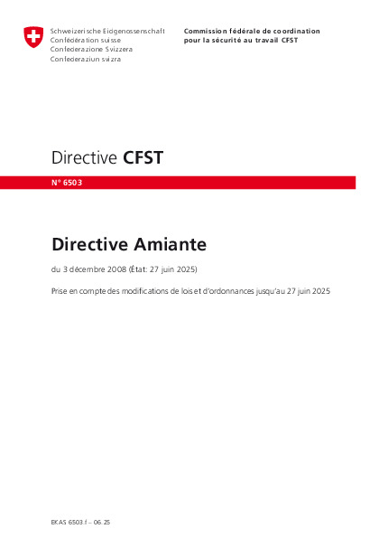 La directive CFST Amiante définit la protection cible