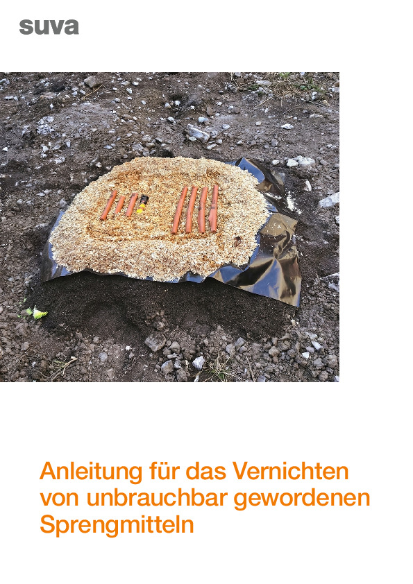 Anleitung für die sichere Vernichtung von Sprengmitteln
