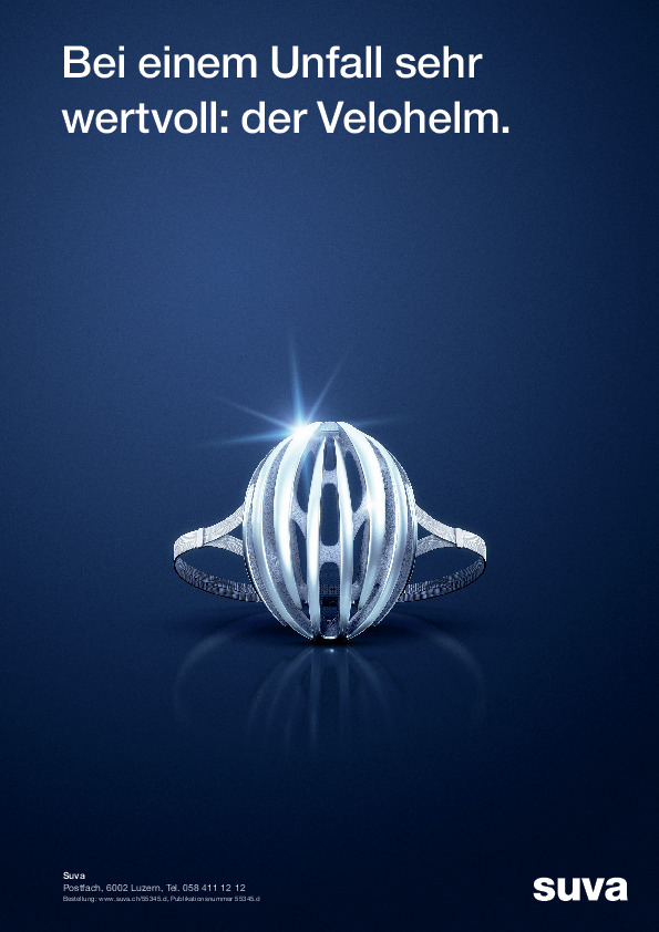 Bei einem Unfall sehr wertvoll: der Velohelm