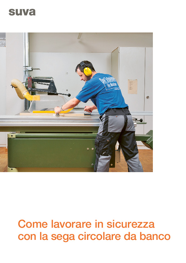 Opuscolo per lavorare in sicurezza con la sega circolare