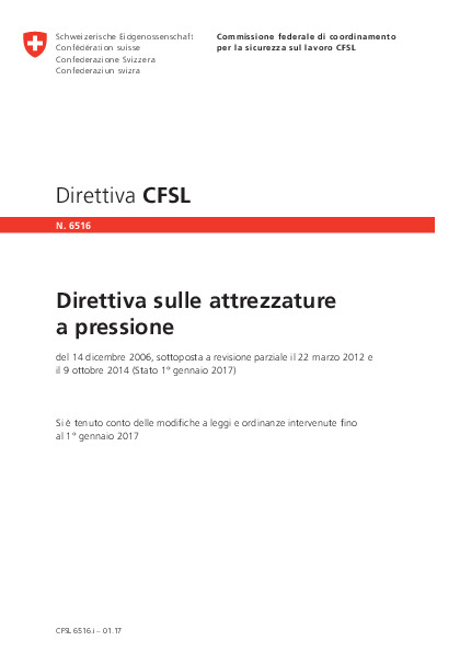 Attrezzature a pressione (CFSL)