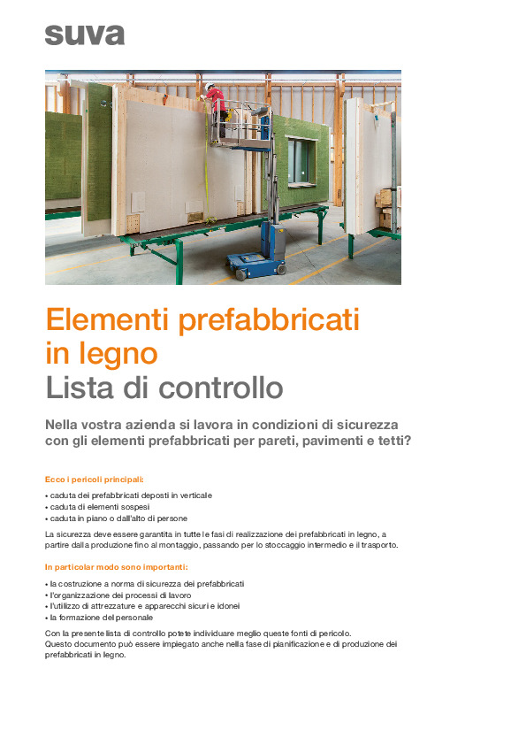 Più sicurezza con gli elementi prefabbricati in legno