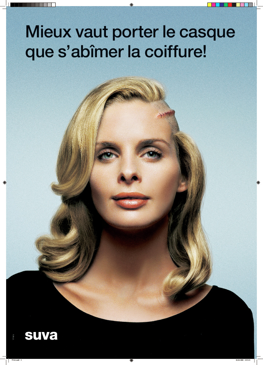 Mieux vaut porter le casque que d’abîmer sa coiffure