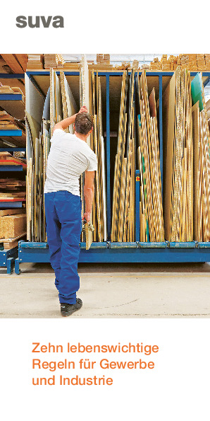 Faltprospekt lebenswichtige Regeln: Gewerbe & Industrie