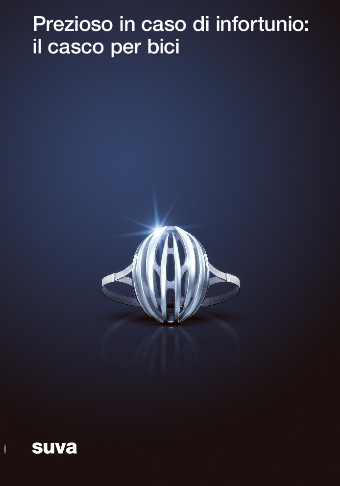 Prezioso in caso di infortunio: il casco per bici