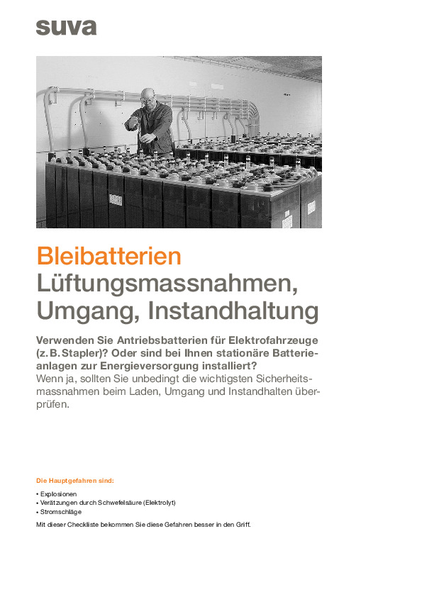 Achtung, Knallgas: Sicheres Laden von Bleibatterien