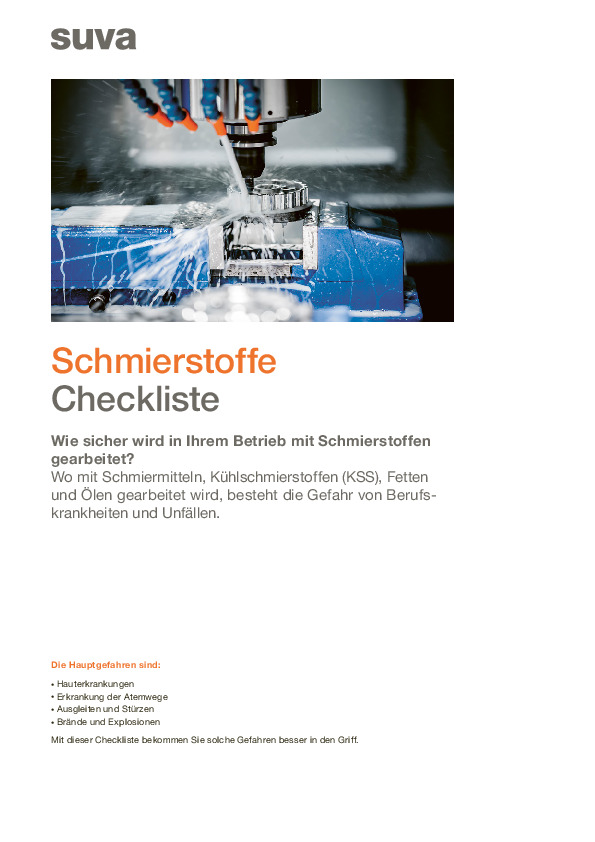 Schmierstoffe sicher handhaben – Haut und Gesundheit schützen