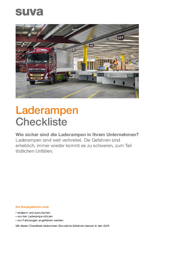 Sicher arbeiten an Laderampen