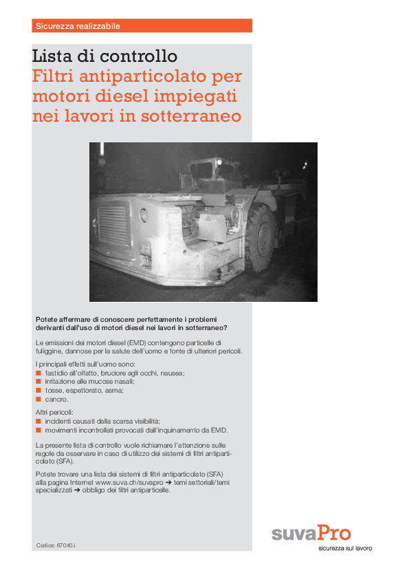 Filtri antipart. per lavori sotterr.: senza difetti?