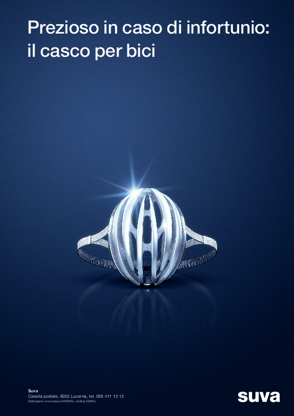 Prezioso in caso di infortunio: il casco per bici