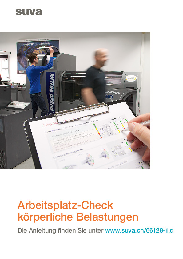 Arbeitsplatz-Check körperliche Belastungen