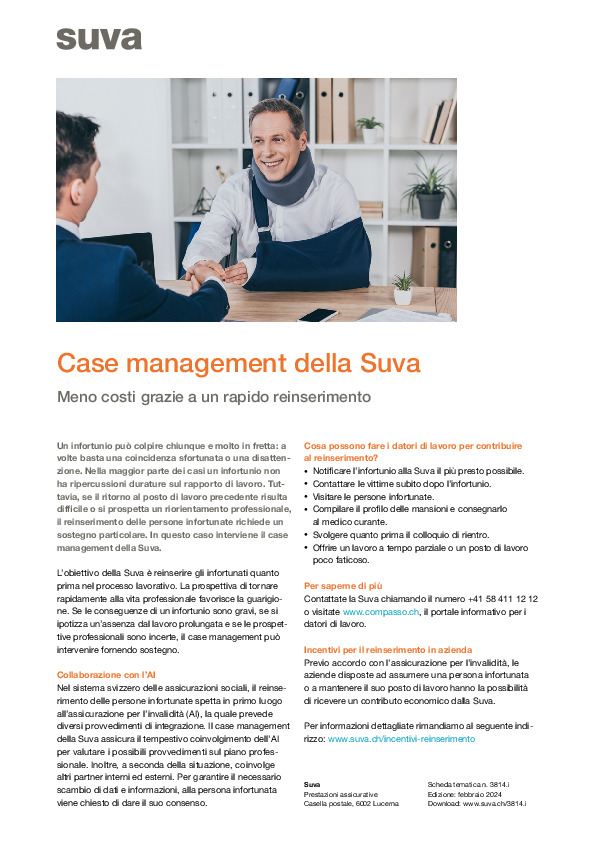 Il case management promuove il reinserimento