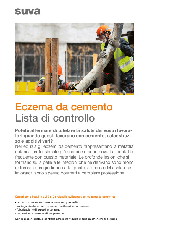 Fate abbastanza contro l'allergia al cemento?