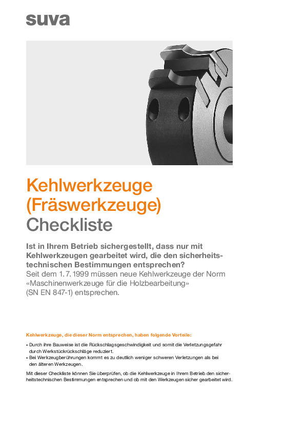 Neuere Kehlwerkzeuge sind sicherer