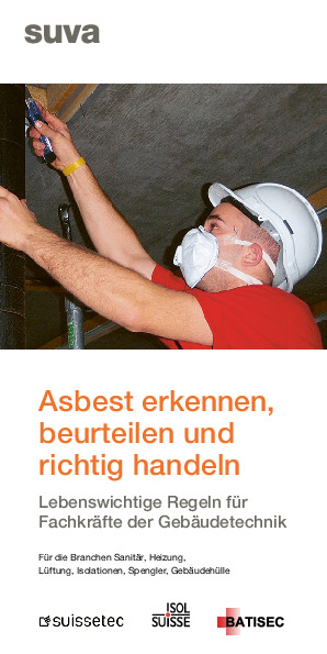 Broschüre Lebenswichtige Regeln Asbest: Gebäudetechnik