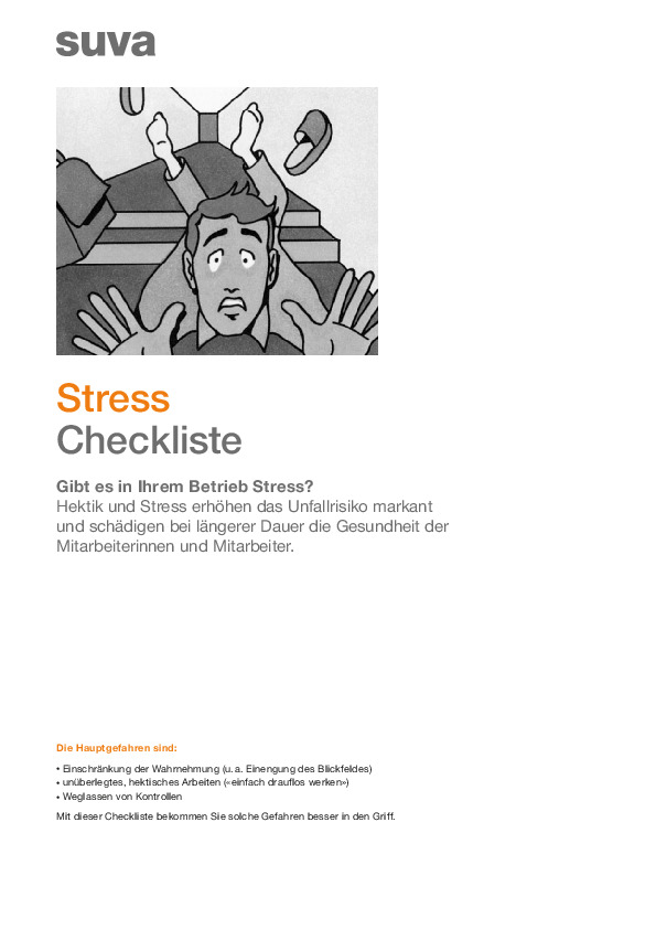 Checkliste Stress im Betrieb 