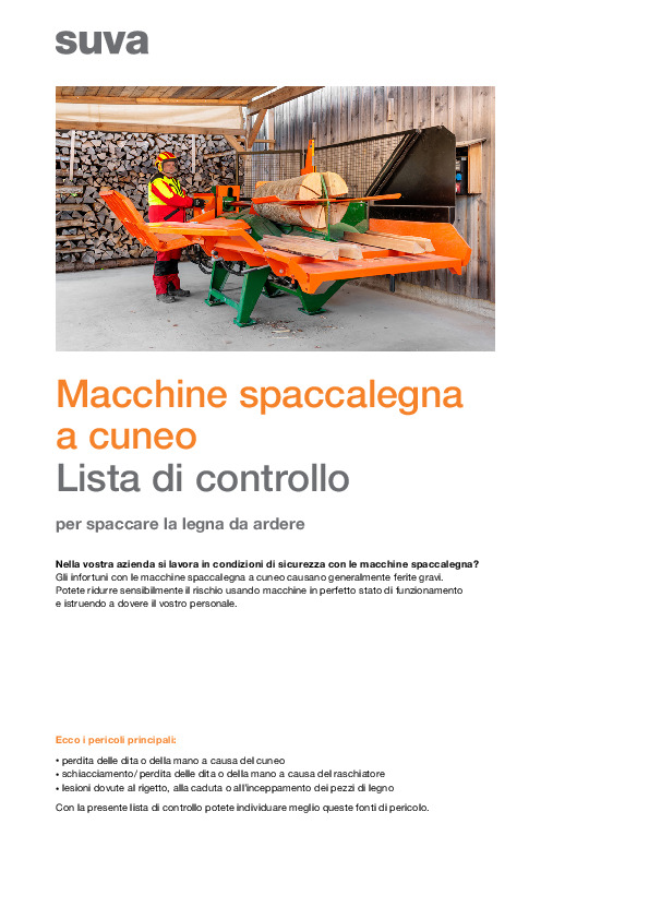 Macchine spaccalegna a cuneo
