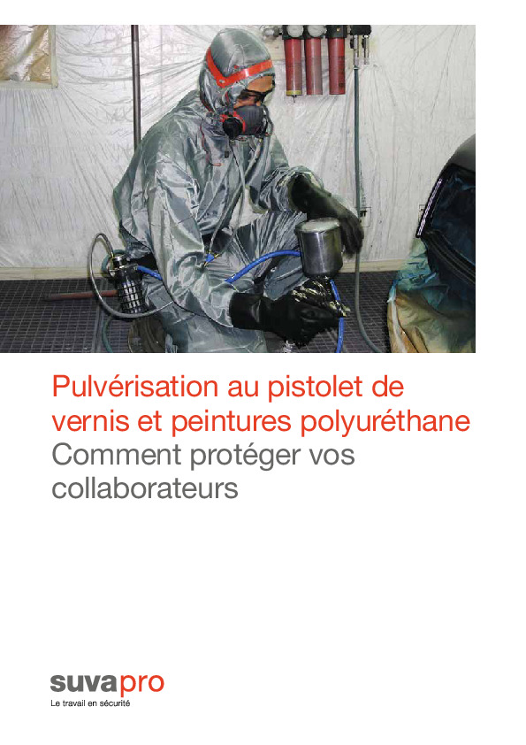 Pulvérisation de vernis et peintures polyuréthane.