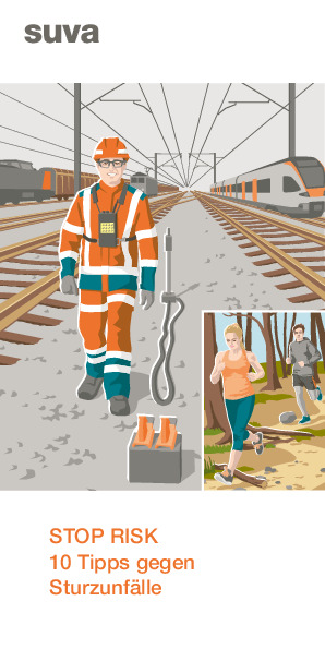 Tipps gegen Sturzunfälle bei Arbeiten im Gleisbereich