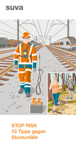 Tipps gegen Sturzunfälle bei Arbeiten im Gleisbereich