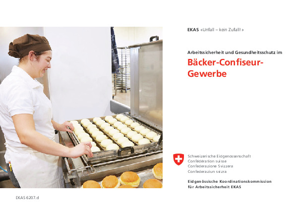 Broschüre: Arbeitssicherheit in Bäckerei und Confiserie