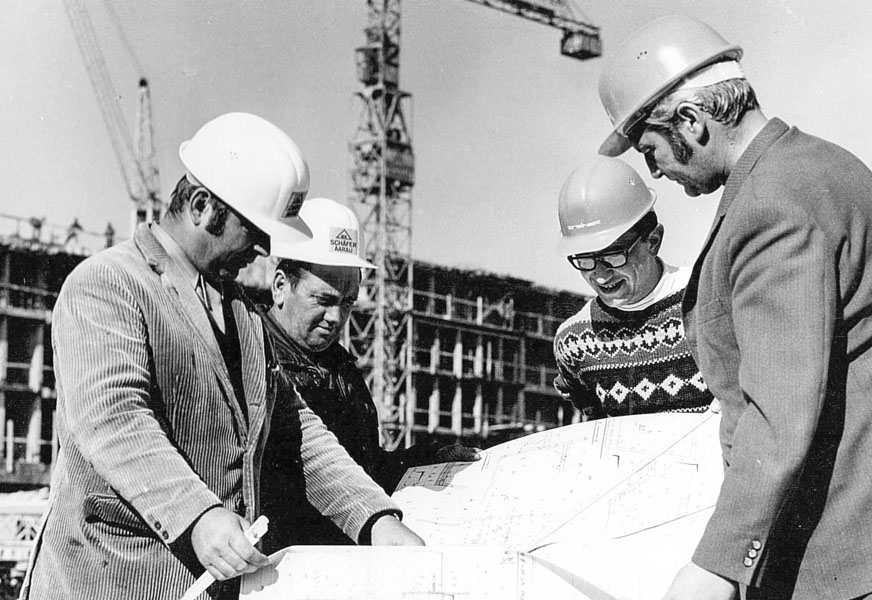 Bau des Nachbehandlungszentrums Bellikon, ca. 1971