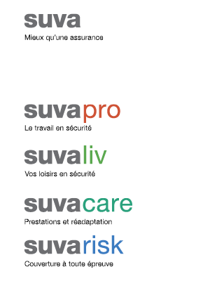 Le logo de la Suva de 2012 à 2017