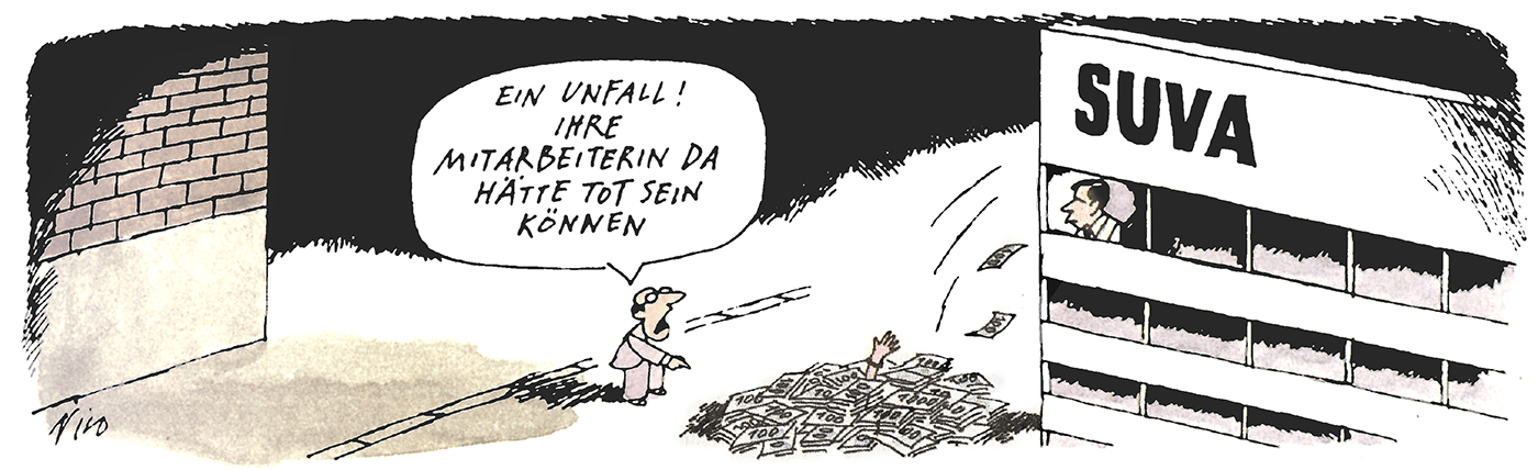 Illustration du quotidien Tages-Anzeiger du 9 mai 1998 publiée en première page