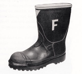 Botte de sécurité pour les pompiers, 1958